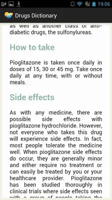 Drugs Dictionary android App screenshot 2